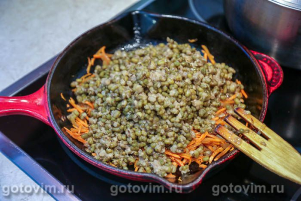 Гарнир из маша с овощами в соевом соусе Гарнир из маша с овощами в соевом соусе