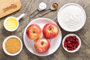 Постные яблочные кексы