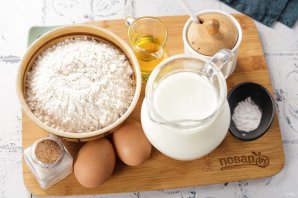 Блины с дырочками на кефире