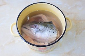 Суп из головы семги