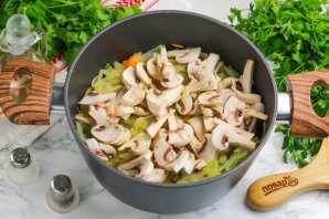 Капуста с грибами на зиму