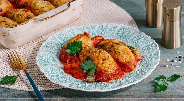 Постные ленивые голубцы, пошаговый рецепт с фото на 386 ккал