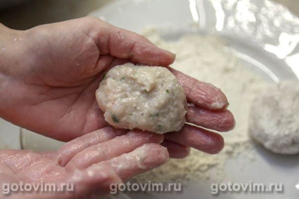 Котлеты из судака с креветками Котлеты из судака с креветками