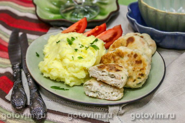 Котлеты из судака с креветками Котлеты из судака с креветками