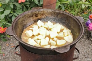 Шурпа на костре