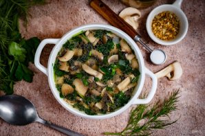 Постный грибной суп