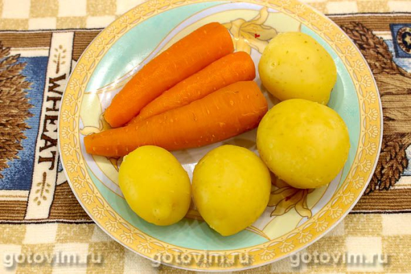 Порционный салат «Мимоза» Порционный салат «Мимоза»