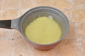 Птитим с курицей и брокколи Птитим с курицей и брокколи