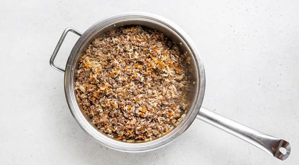 Рис с гречкой и фаршем, пошаговый рецепт с фото на 653 ккал