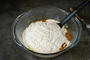 Постный тыквенный пирог