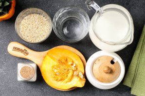 Каша ячневая с тыквой