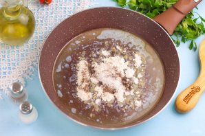 Ракушки мидии в сливочном соусе