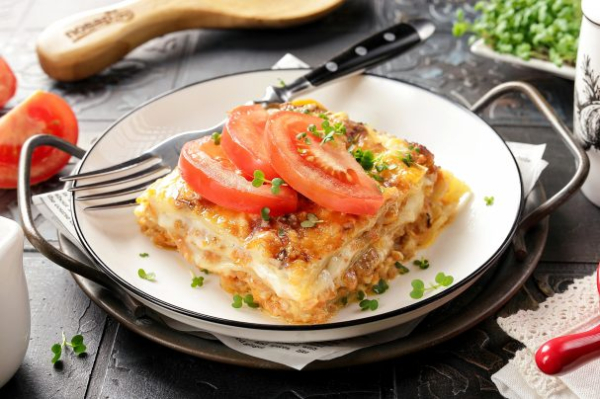 Лазанья, приготовленная в аэрогриле Лазанья, приготовленная в аэрогриле