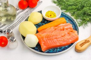 Суп из красной рыбы