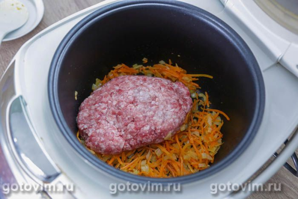 Гречка с фаршем в мультиварке Гречка с фаршем в мультиварке