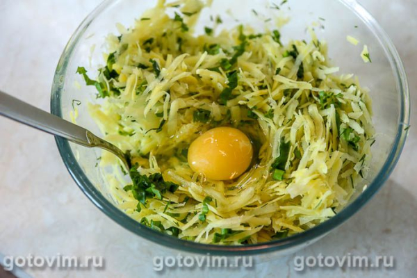 Драники с черемшой