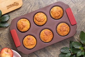 Постные яблочные кексы