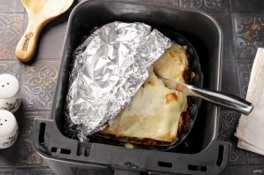 Лазанья, приготовленная в аэрогриле Лазанья, приготовленная в аэрогриле