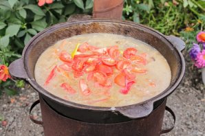 Шурпа на костре