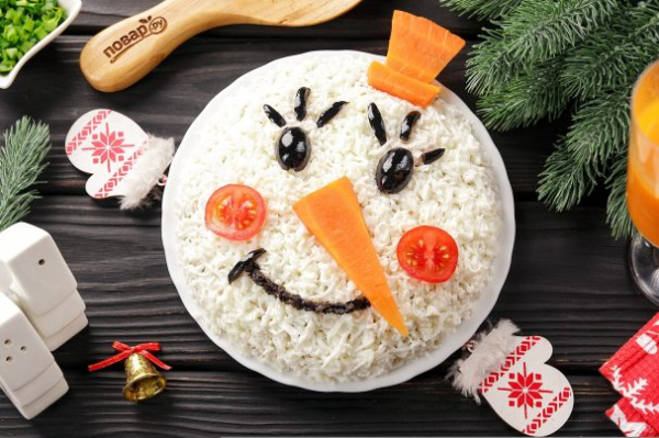 Салат "Снеговик" Салат "Снеговик"