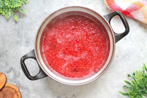 Морс из брусники