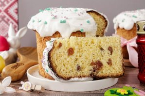 Творожный пасхальный кулич