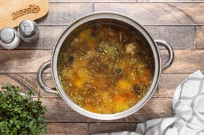 Постный суп с грибами