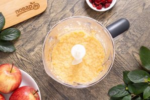 Постные яблочные кексы