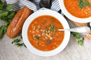 Постный овощной суп