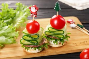 Закуска на шпажках на Новый год Закуска на шпажках на Новый год