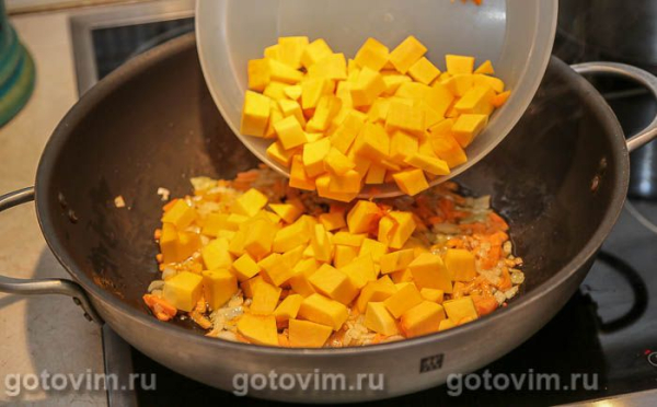 Перловка с мясом и тыквой