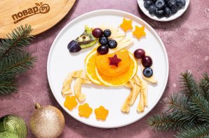 Фруктовая нарезка на год Лошади