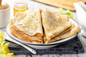 Блины с дырочками на кефире