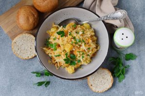 Овощное рагу с картофелем и капустой Овощное рагу с картофелем и капустой