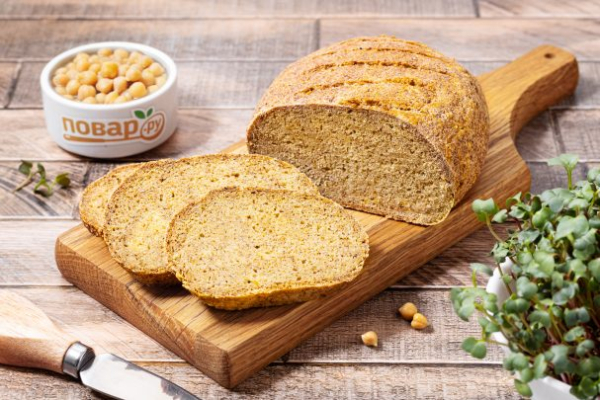 Нутовый хлеб без муки и дрожжей Нутовый хлеб без муки и дрожжей
