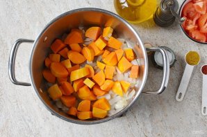 Постный суп из тыквы