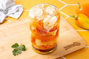 Салат из цветной капусты на зиму Салат из цветной капусты на зиму