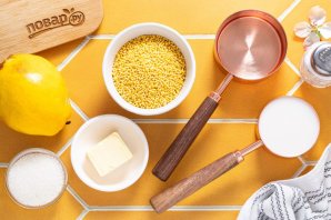 Пшенная каша с айвой