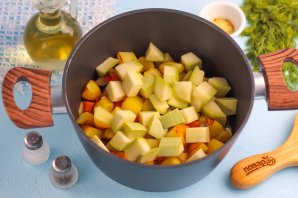 Рагу из кабачков и картофеля