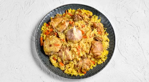 Плов с курицей в духовке, пошаговый рецепт с фото на 687 ккал