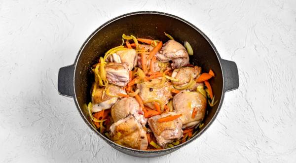 Плов с курицей в духовке, пошаговый рецепт с фото на 687 ккал