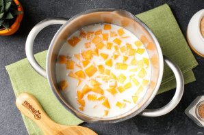 Каша ячневая с тыквой