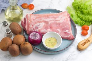 Шашлык с киви Шашлык с киви