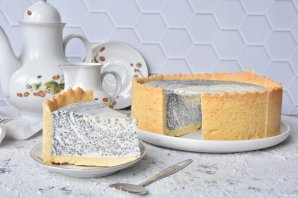 Пирог с творогом и маком