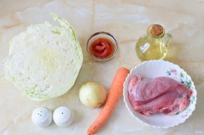 Тушеная капуста с индейкой Тушеная капуста с индейкой