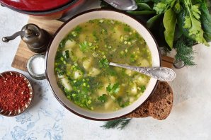 Постный картофельный суп