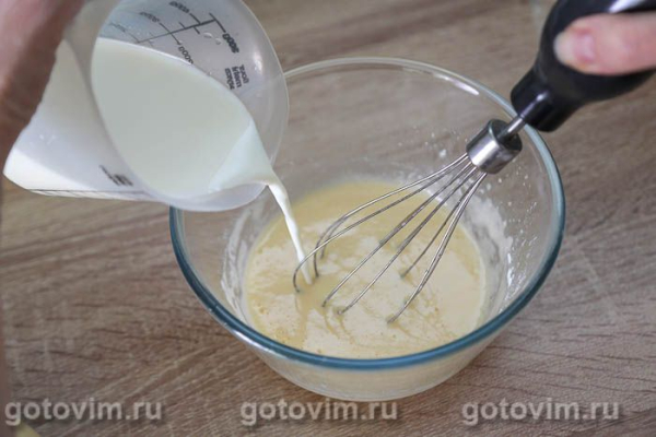 Бисквитный торт с заварным кремом в микроволновке Бисквитный торт с заварным кремом в микроволновке