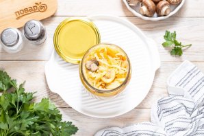Солянка с шампиньонами на зиму