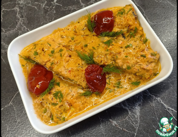 Белая рыба в ароматном соусе Белая рыба в ароматном соусе