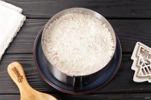 Салат слоеный с креветками